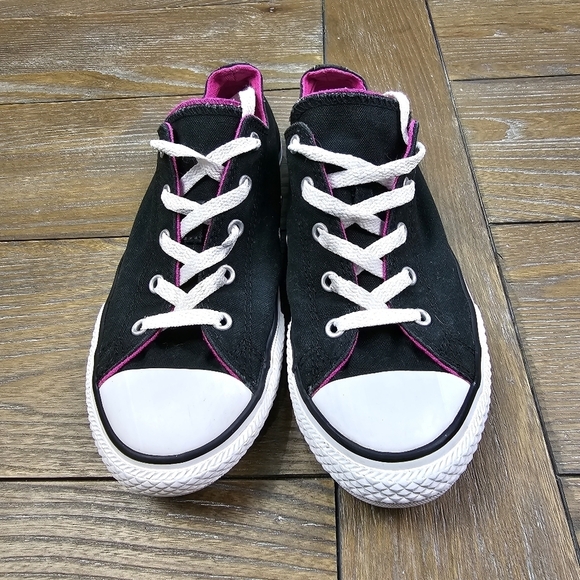 Converse Chuck Taylor All Star Double Tongue Sneakers,  Junior Size 4 - Picture 3 of 10